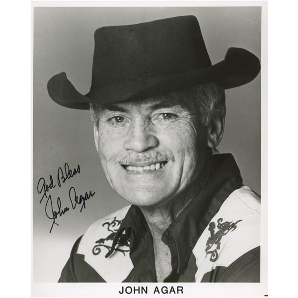 John Agar signed photo