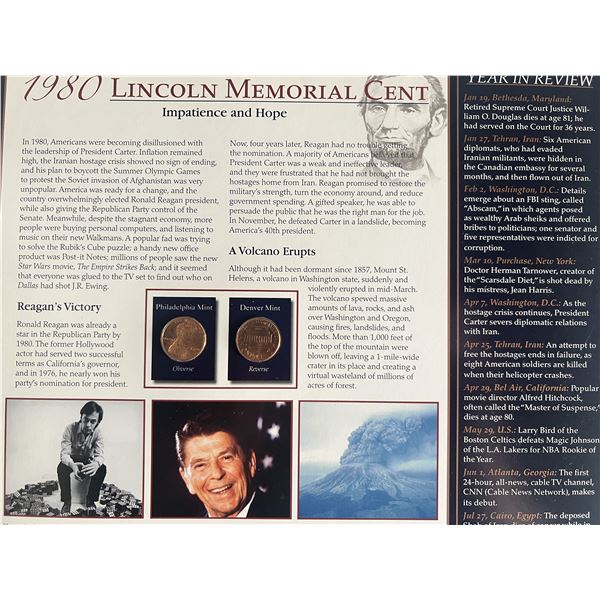 1980 Lincoln Memorial Cent Panel