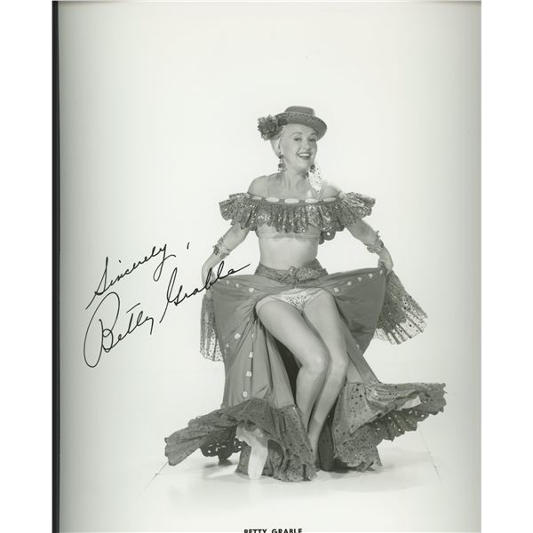 Betty Grable signed photo
