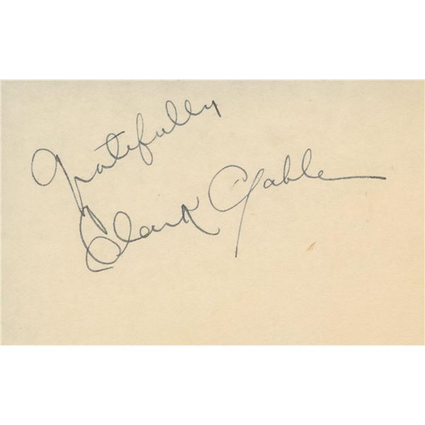 Clark Gable signature cut