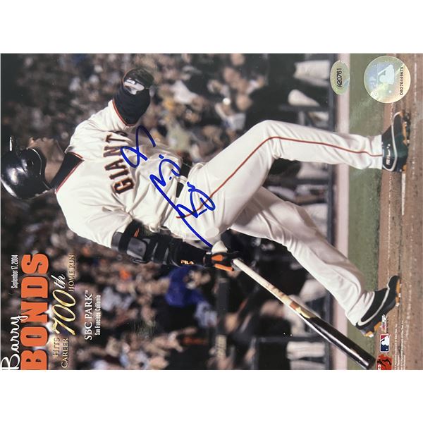 Barry Bonds signed photo. GFA authenticated