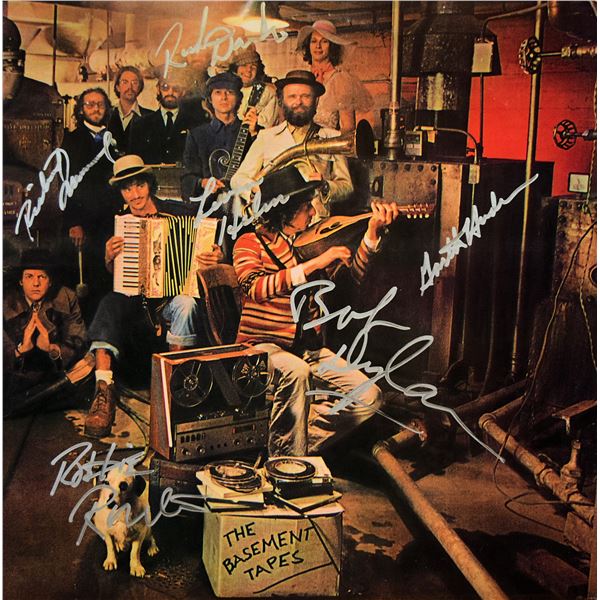 Bob Dylan and the Band signed album