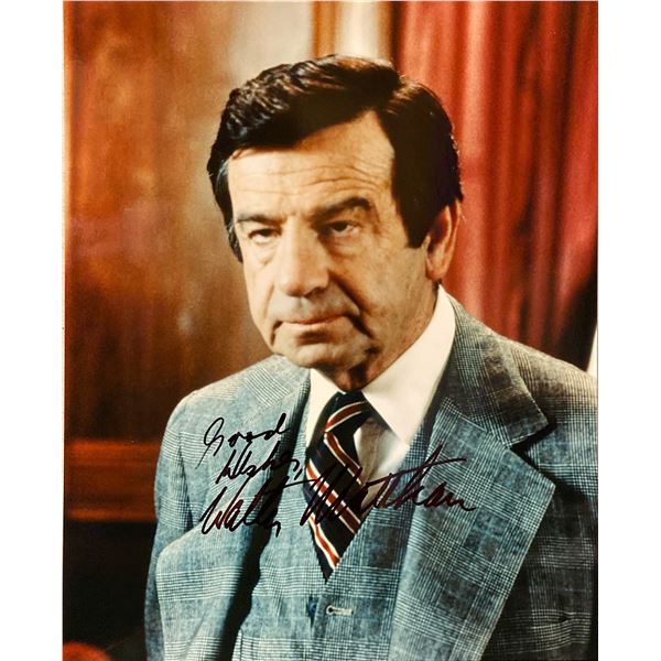 Walter Matthau signed photo