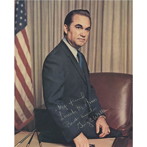 George Wallace signed photo