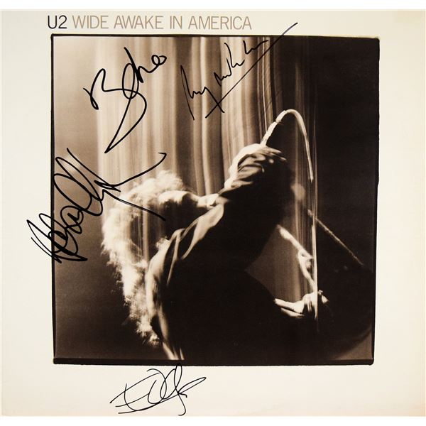 U2 signed Wide Awake In America album