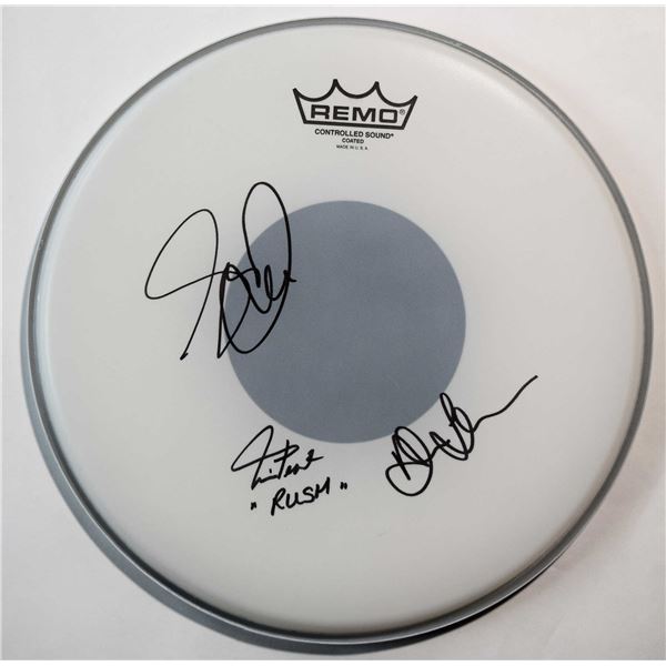 Rush signed drum head