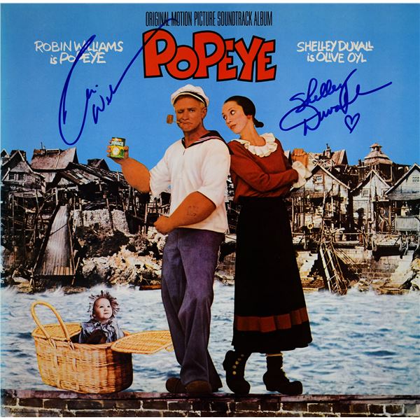 Popeye Robin Williams & Shelley Duvall signed soundtrack