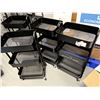 Image 1 : 4 ROLLING CARTS 17"X12"X32"H