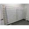 Image 2 : WALL MOUNTED SHELVING UNITS. 11 SHELVES ARE 12' LONG, 10 SHELVES ARE 10' LONG. INCLUDES WALL