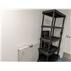 Image 1 : 36X18X6' HIGH PLASTIC SHELF AND 6' FOLDING TABLE
