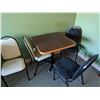 Image 2 : LUNCHROOM FURNISHINGS. 5 TABLES, 13 CHAIRS, 'MOTHER OF PEARL' PICTURE