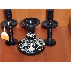 VASE AND CANDLE HOLDERS