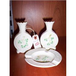 VASES AND ASH TRAY