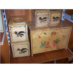 CANNISTERS AND BREAD BOX