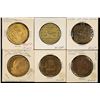 Image 1 : 6 METAL TOKENS ALL 1 1/2" IN SIZE: SAN FRANCISCO