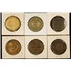 Image 2 : 6 METAL TOKENS ALL 1 1/2" IN SIZE: SAN FRANCISCO