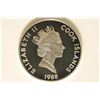 Image 2 : 1988 COOK ISLAND SILVER PROOF $50 COIN "STANLEY