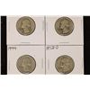 1943, 2-1944 & 1952-D WASHINGTON SILVER QUARTERS