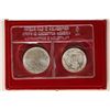 1993 REPUBLIC OF SAN MARINO 2 COIN BU SILVER SET