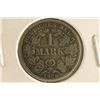 1876-A GERMAN SILVER 1 MARK .1606 OZ. ASW