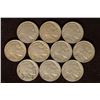 10 ASSORTED 1930'S FULL DATE BUFFALO NICKELS