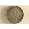 Image 1 : 1891 DENMARK SILVER 25 ORE .0467 OZ. ASW.CHRISTIAN