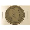 Image 1 : 1911 SILVER BARBER HALF DOLLAR VERY GOOD