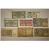 8 BELGIUM BILLS: 2-1930'S FIVE FRANCS, 1943-FIVE
