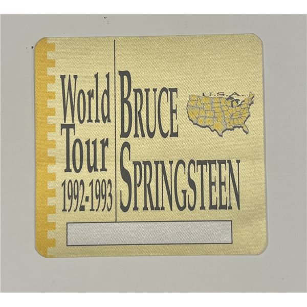 Bruce Springsteen backstage pass