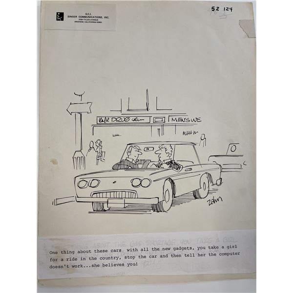 Bob Zahn Original Cartoon