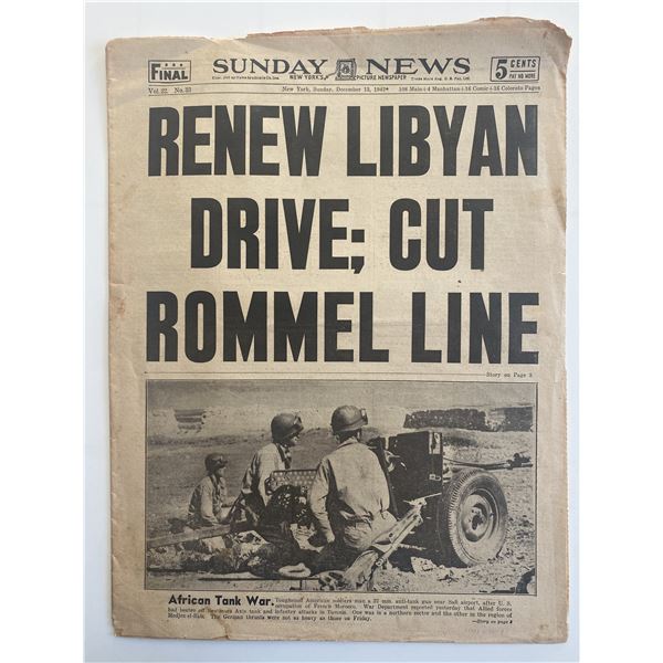 New York Sunday News Original 1942 Vintage Newspaper