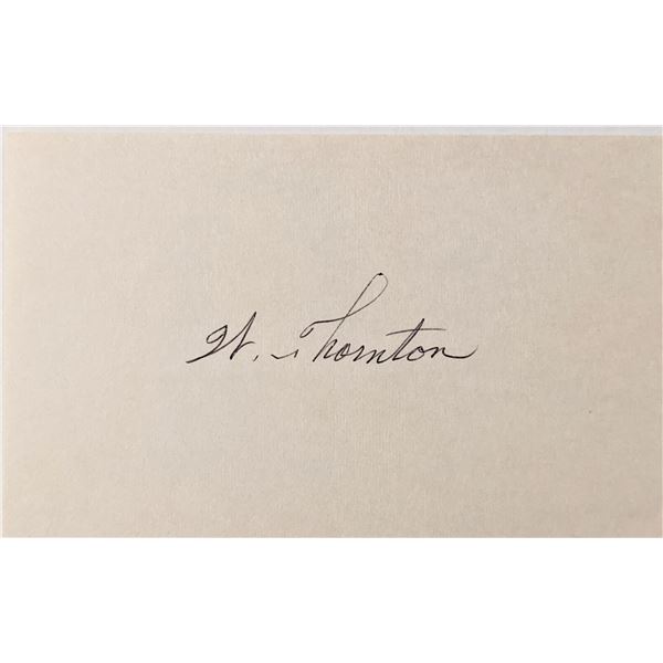 Astronaut William Thornton signature