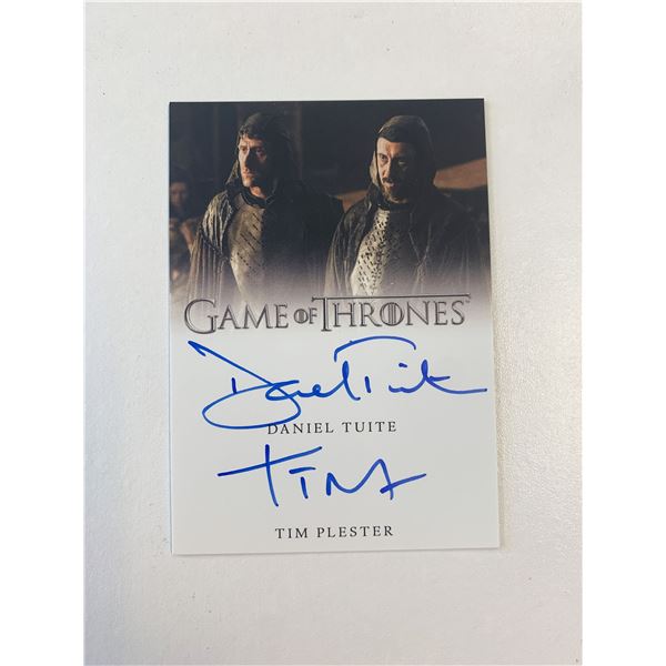 Game of Thrones signed card