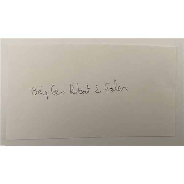 Brigadier General Robert E. Galer original signature