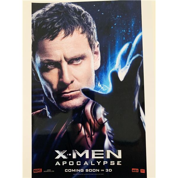 X-Men: Apocalypse Michael Fassbender Signed Movie Poster