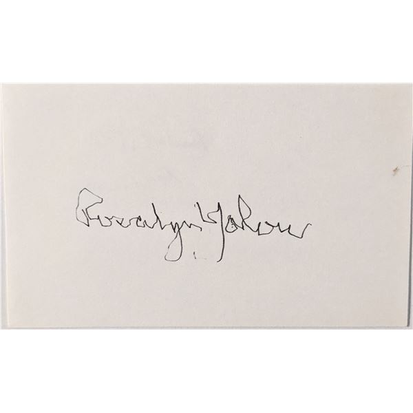 1972 Nobel Prize Rosalyn Yalow autograph