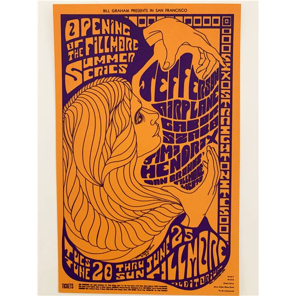 FILLMORE  POSTCARD Jimi Hendrix  BG69