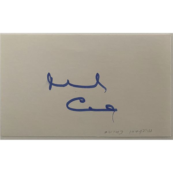 Michael Caine original signature