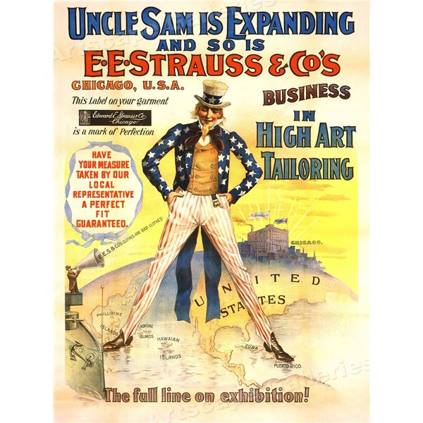 E.E. Strauss & Co. Uncle Sam Reprint ad
