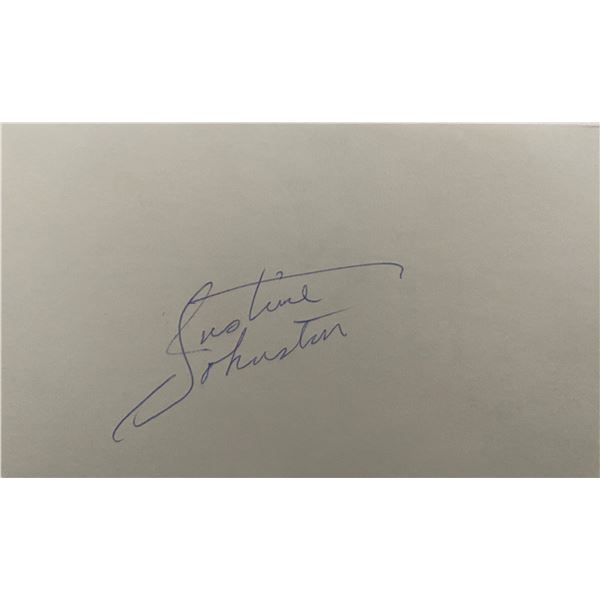 Justine Johnston original signature