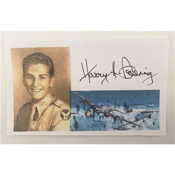 USAF Harry Selling signed cut