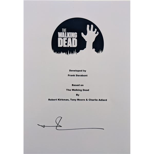 Andrew Lincoln signed The Walking Dead Signed Glossy Script Cover