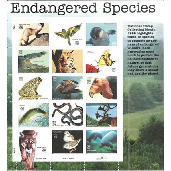 Endangered Species Stamp Set