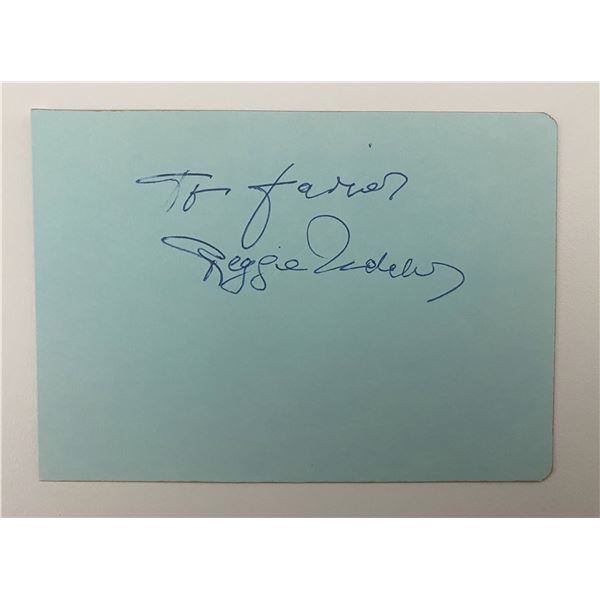 Actor Reggie Nalder signed note