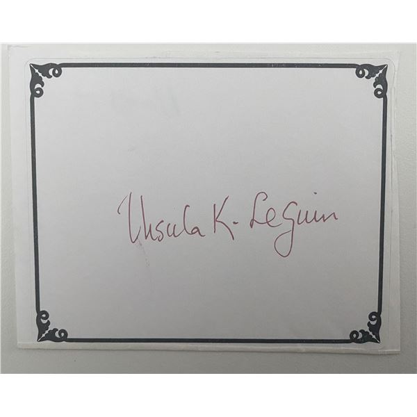 Ursula K. Le Guin signed bookplate
