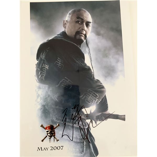 Chow Yun-Fat Signed Pirates Of The Caribbean Photo