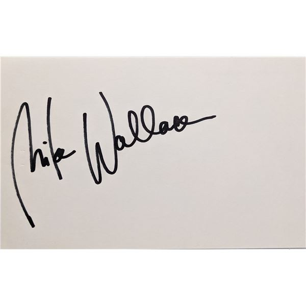 Newscaster Mike Wallace signature