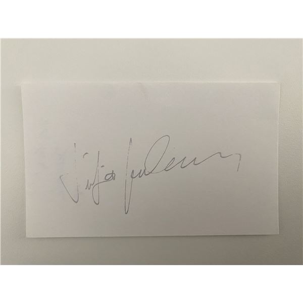 German Opera Vocalist Siegfried Jerusalem original signature
