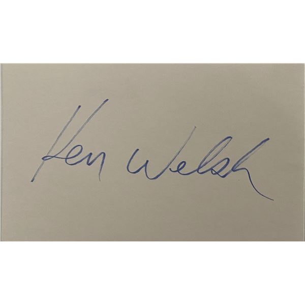 Kenneth Welsh original signature