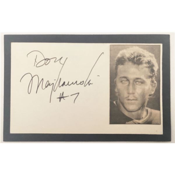 Football player Don Majkowski autograph